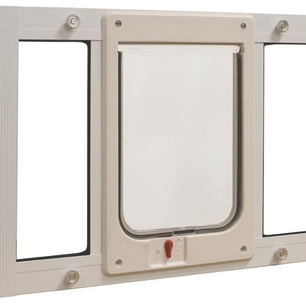 Ideal Pet Products Aluminum Sash Window Pet Door, Chubby Kat