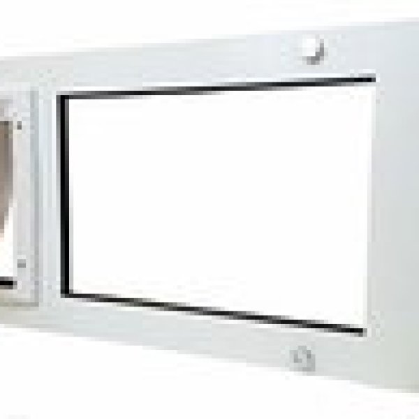Patio Pacific Pet Door for Sash Windows, Small Flap