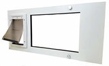 Patio Pacific Pet Door for Sash Windows, Small Flap